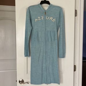 Azzure Denim Vintage Hooded Sweater Dress - L
